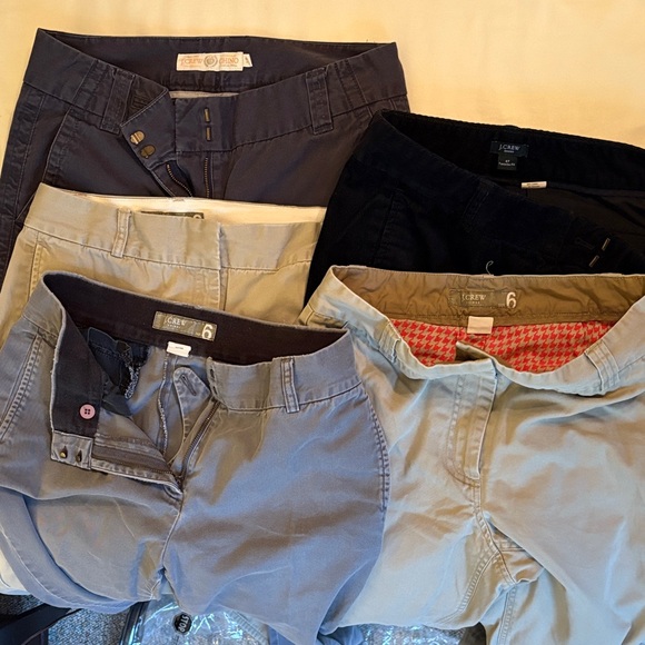 J. Crew Women's lot of chino tall pants in Navy, Beige, and gray and black - Picture 1 of 7